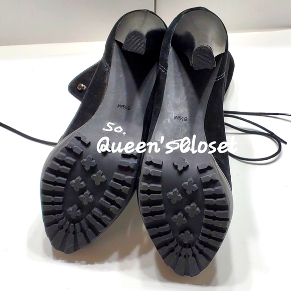 Diane Von Furstenberg | Jameson Lace-Up Nubuk Ankle Booties - Picture 5 of 5